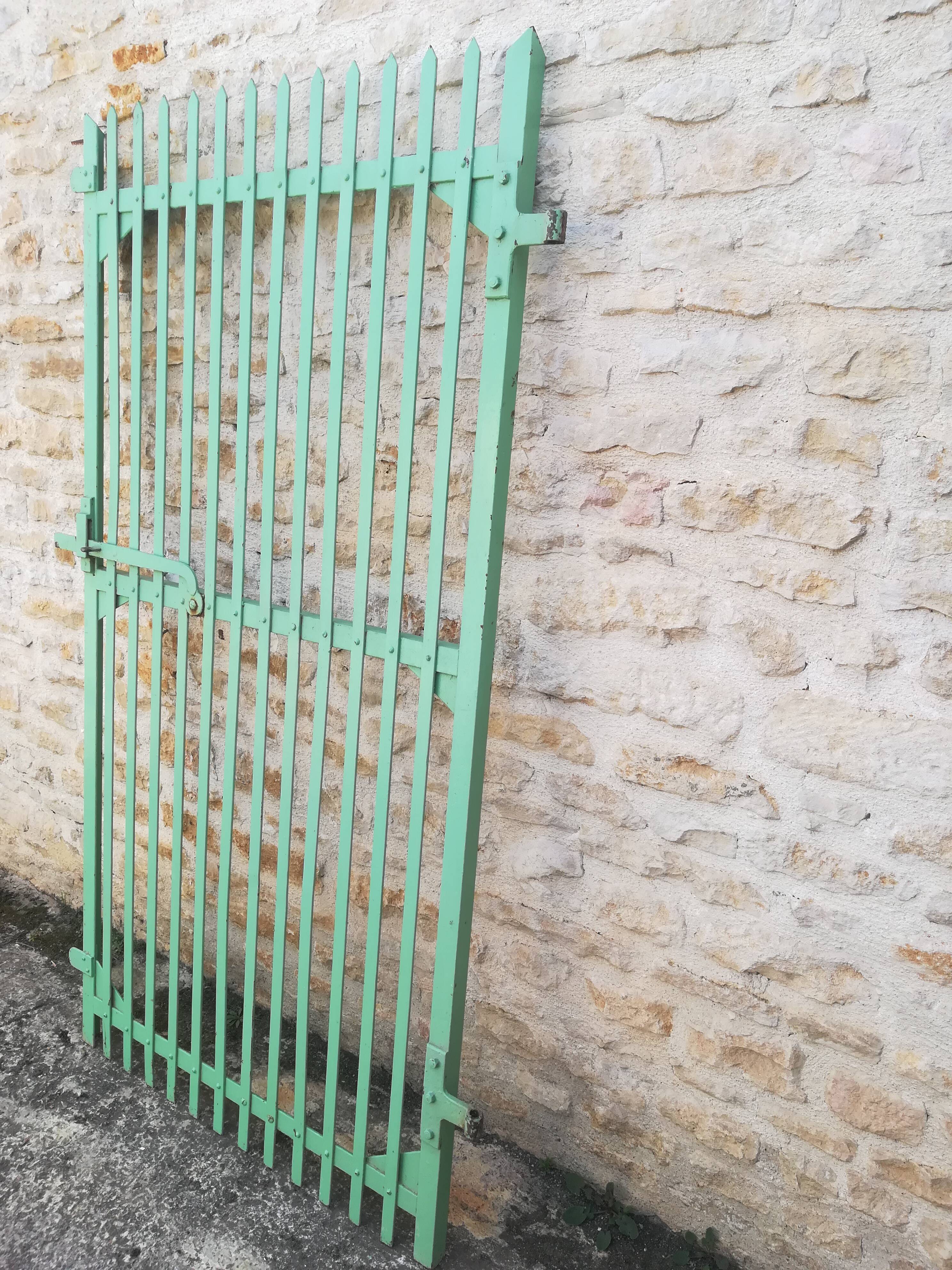 Plain riveted iron gate