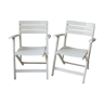 Pair of garden or balcony armchairs