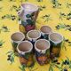 Sanguino Toledo Sangria Pitcher and Six Cylinder Glasses