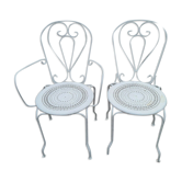Iron chair and garden chair