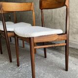 4 Danish rosewood chairs by Rosengren Hansen, 1960s