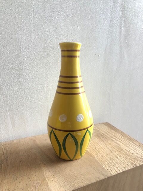 Vase soliflore vintage ceramic 1950 Revernay