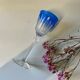 6 antique cut crystal liqueur glasses