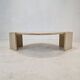 Italian Coffee Table in Travertine, 1980s