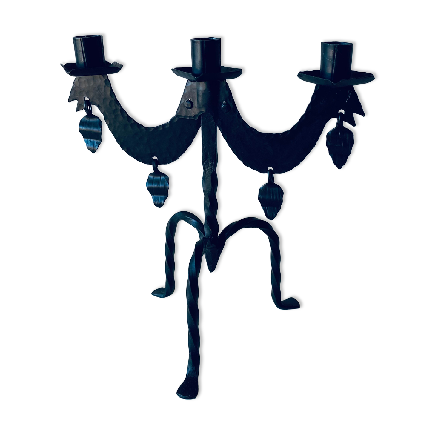 Swedish iron candle holder
