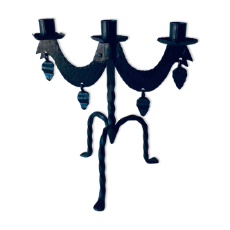 Swedish iron candle holder