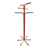 Children's coat rack in multi-colored metal