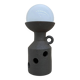 Large Doria Leuchten ceramic table lamp / floor lamp, 1970s