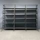 Industrial Iron Library Wall Shelving Cabinet