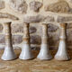 Set of 4 stoneware candle holders Pierre Lion - Puisaye