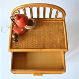 Rattan bedside