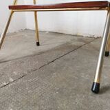 Metal and wood bedside table 1960/1970
