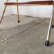 Metal and wood bedside table 1960/1970