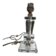 Art Deco crystal lamp base 1930 bronze