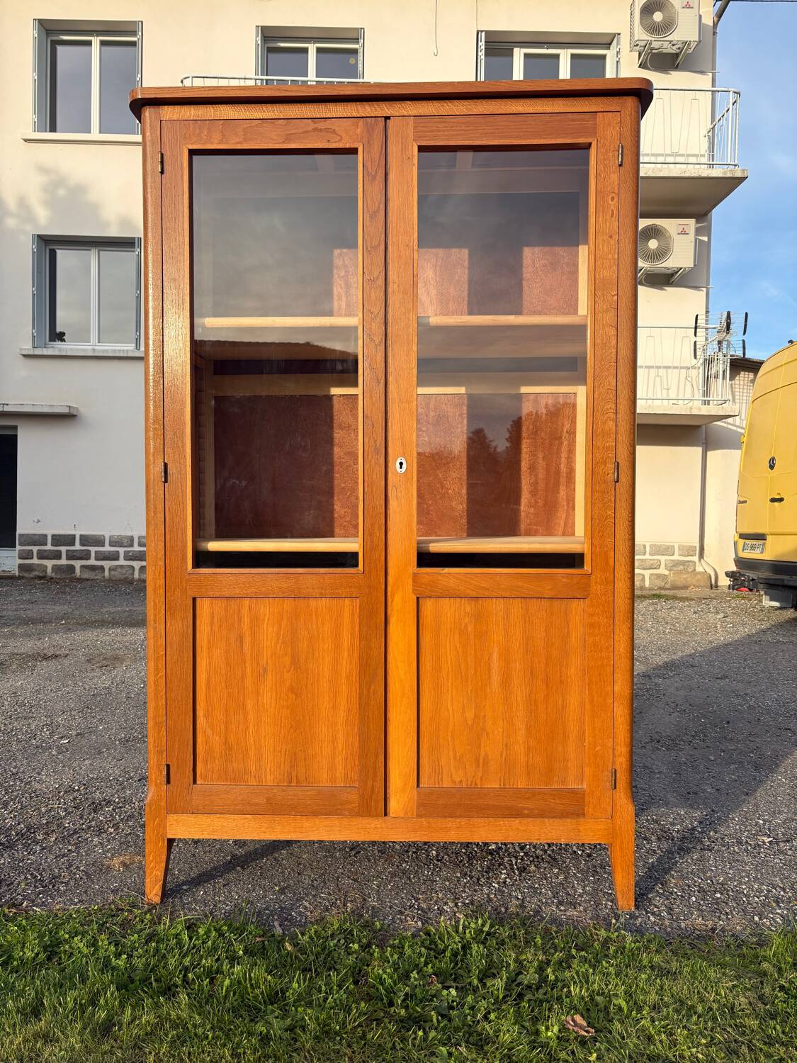 Glass cabinet / School display cabinet 1950