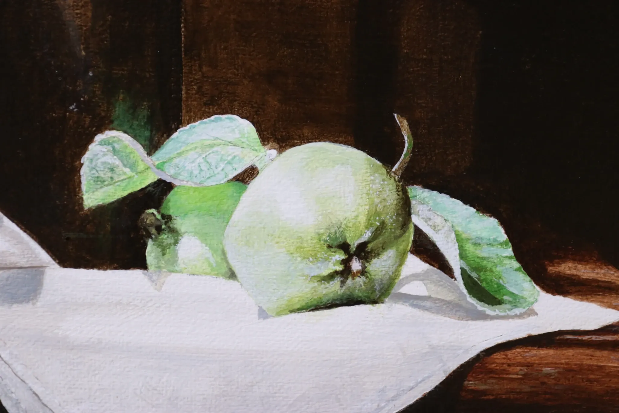 Still life with pewter jug and apples – Marjolein van den Berg, c. 2011