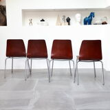 Set of 4 chairs Pagholz 60s