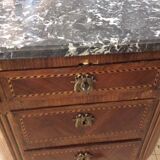Chest of drawers 3 drawers above gray marble