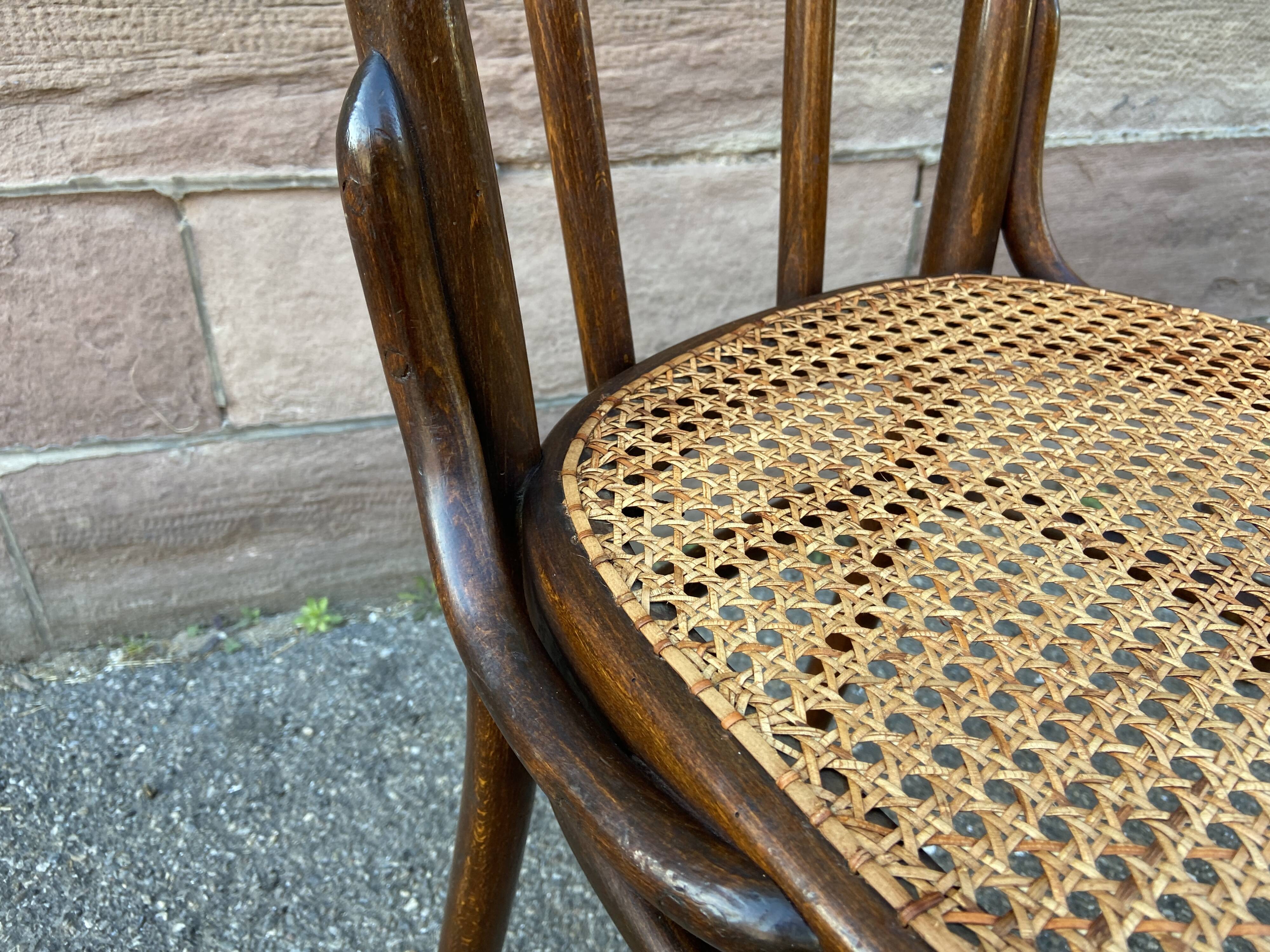 2 chairs bistro Thonet Nr 56 curved wood