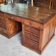 BUREAU A 9 TIROIRS EN NOYER 1900