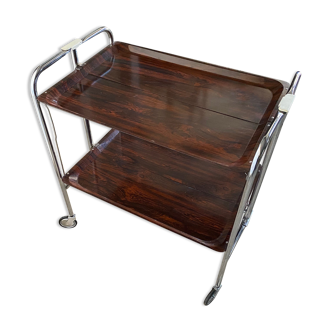 Folding servant vintage bar with wheels 1960