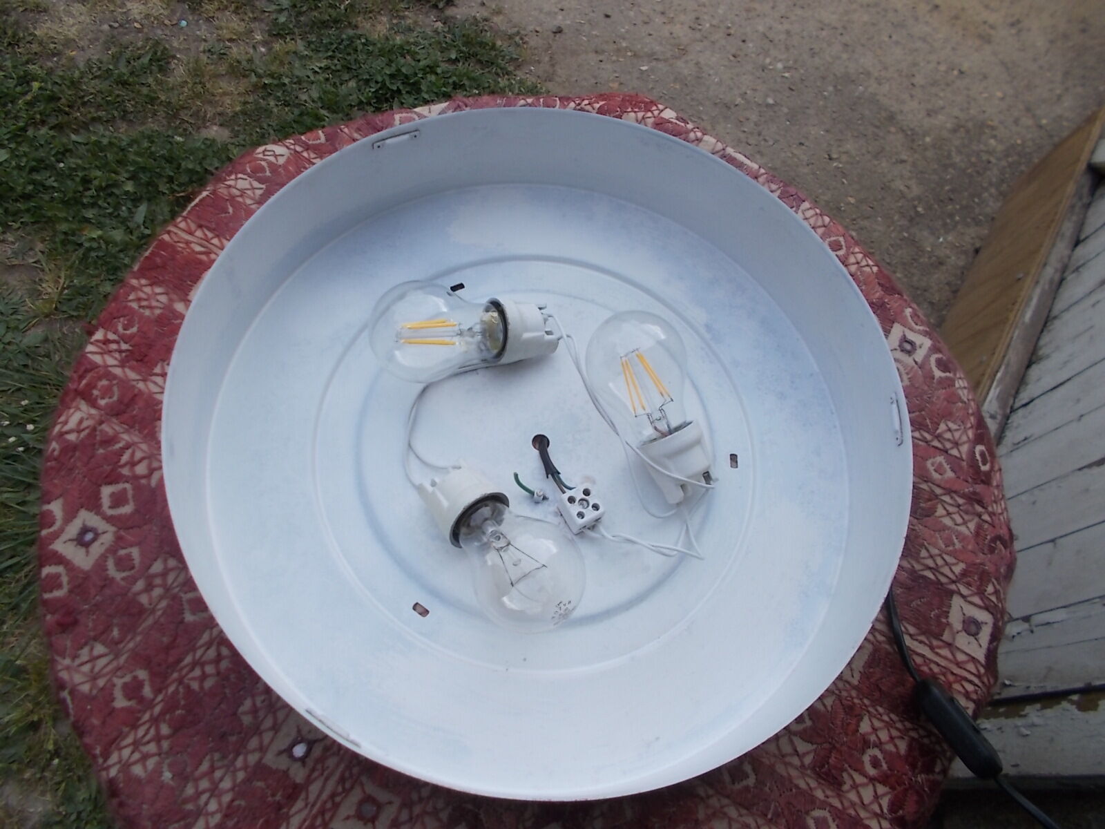 Very large pair of bubble glass ceiling lights by Staff 1960-70