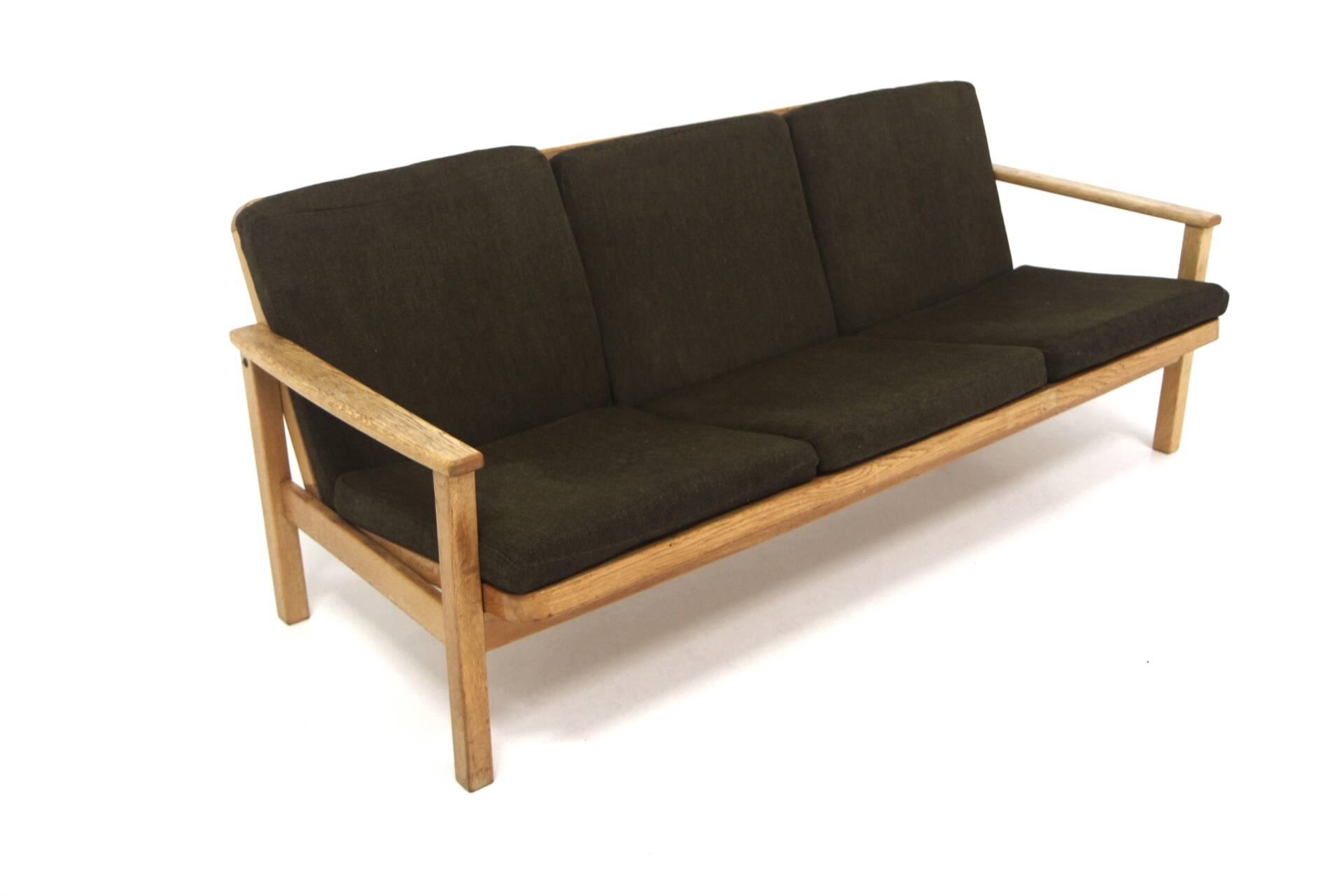 Scandinavian 3-seater oak sofa, Sweden, 1960
