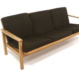 Scandinavian 3-seater oak sofa, Sweden, 1960