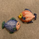 Set of two ceramic fish