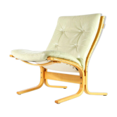 Fauteuil rétro vintage en cuir Ingmar Relling Siesta