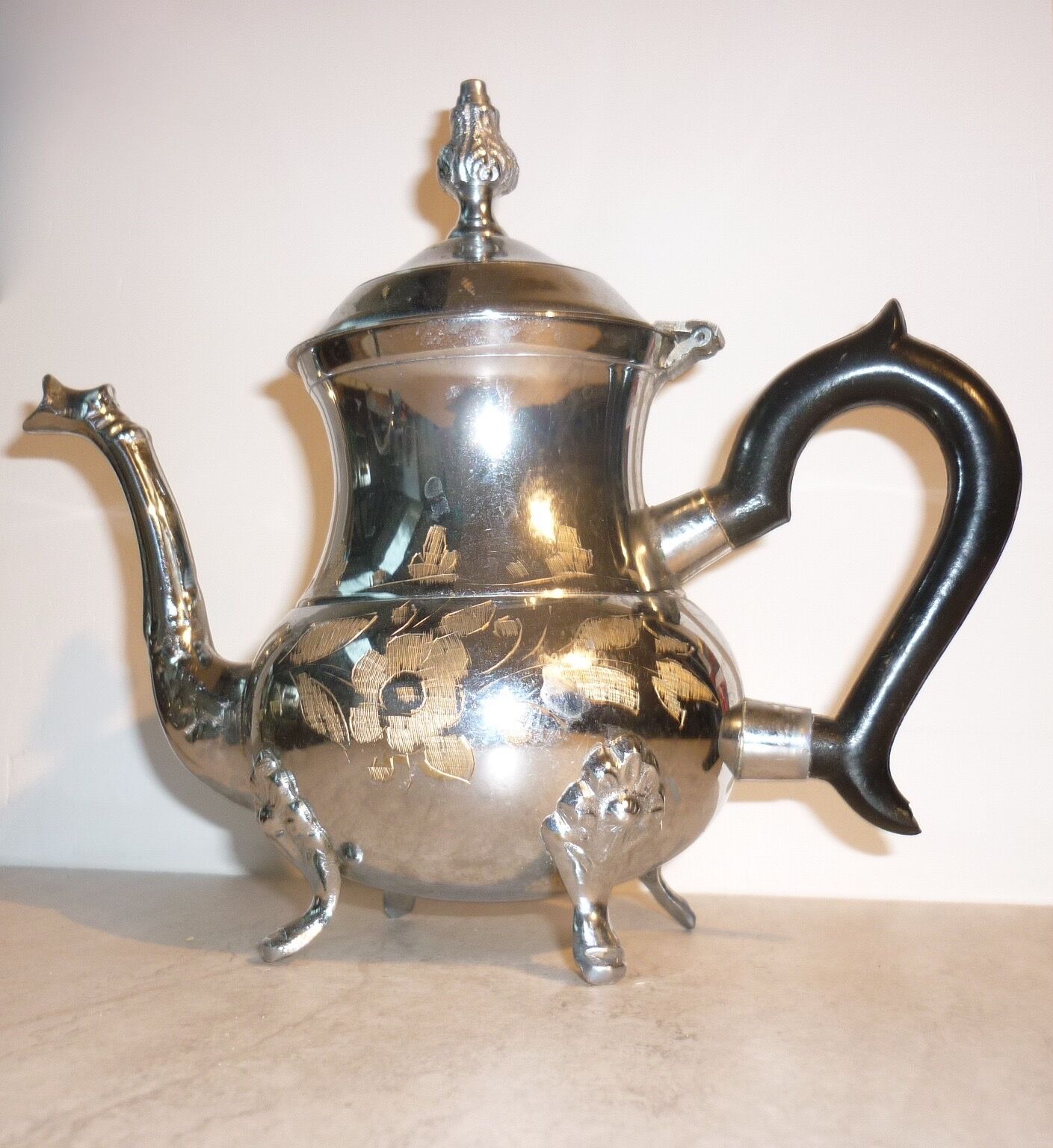 Metal and Bakelite teapot