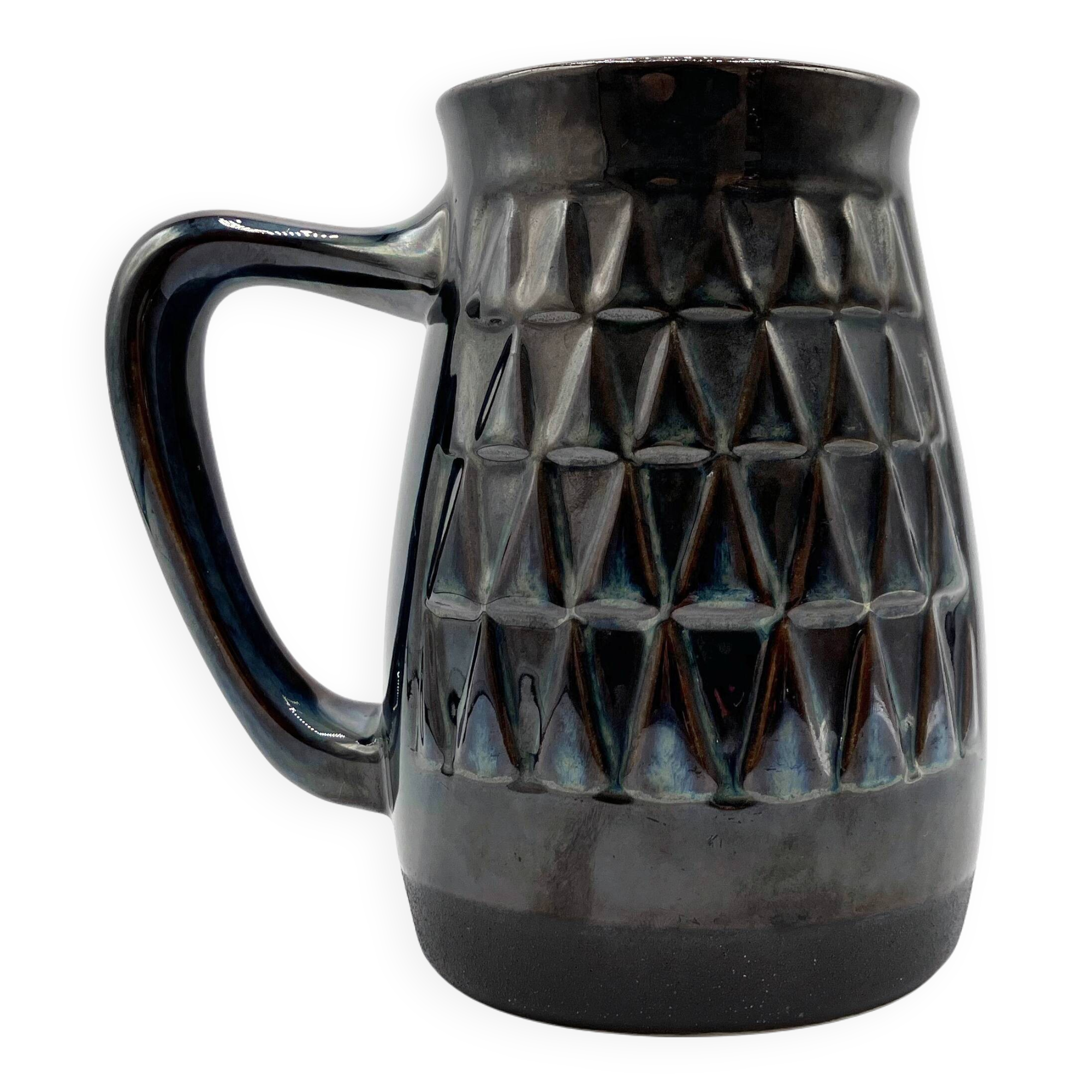 Stoneware mug/cup • Søholm • Blue series by Einar Johansen • Denmark 60s
