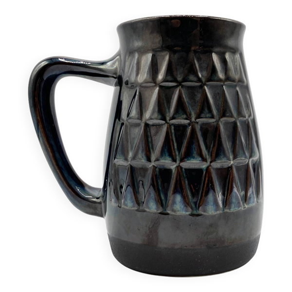 Mug/tasse en grès • Søholm • Série bleue d'Einar Johansen • Danemark 60s