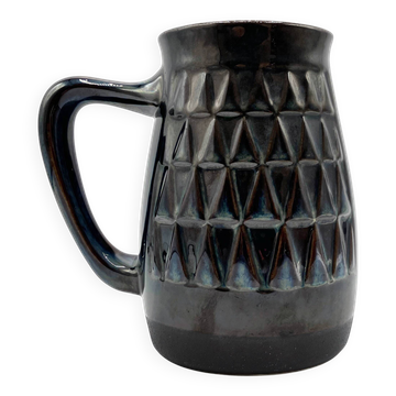 Mug/tasse en grès • Søholm • Série bleue d'Einar Johansen • Danemark 60s