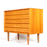 Commode basse garçon rétro vintage danois en teck des années 60