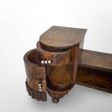 Italian art deco walnut console table, 1930s.
