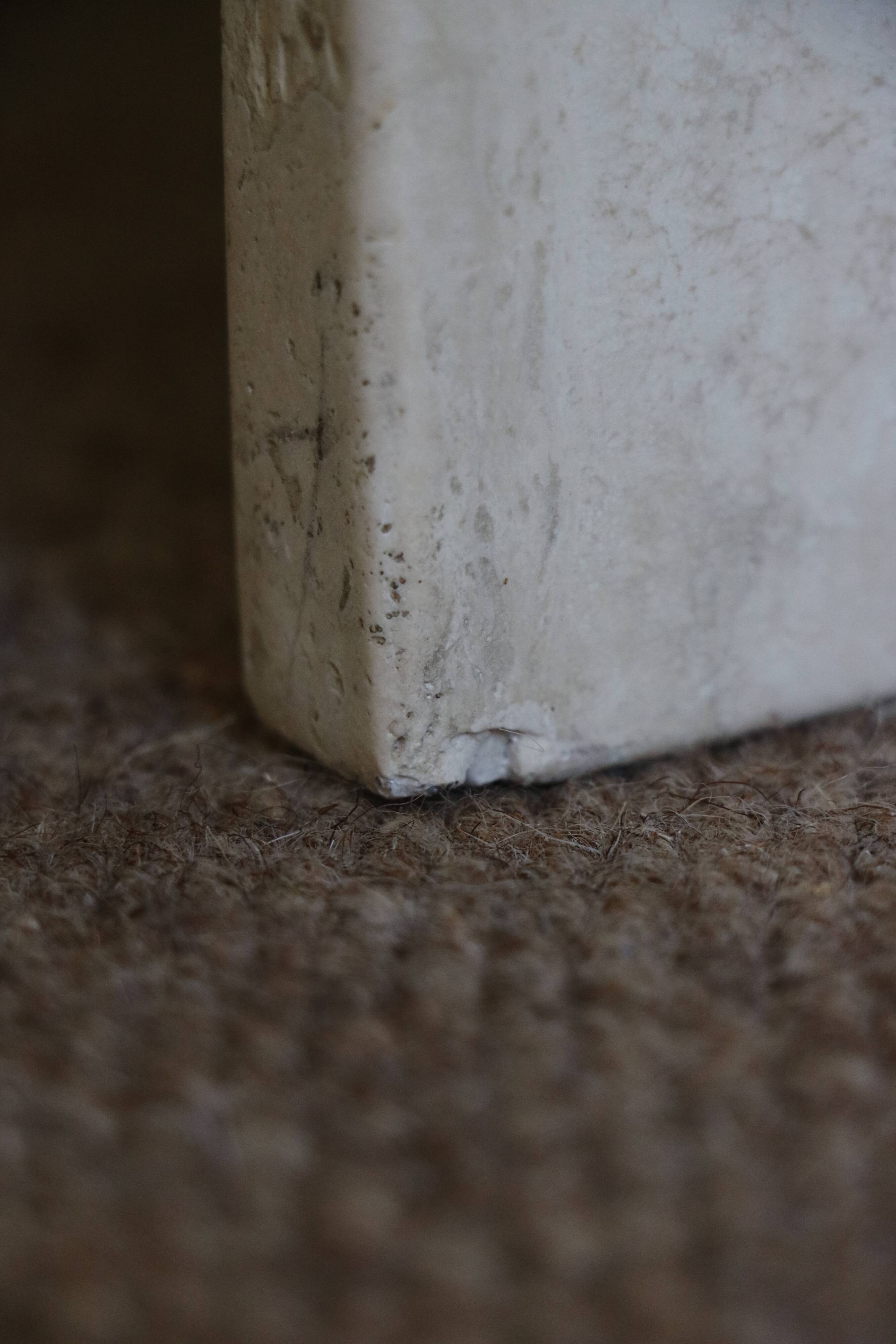 Italian travertine coffee table, 1970