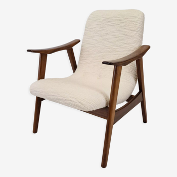 Fauteuil en teck Wébé par Louis van Teeffelen, années 1960