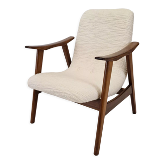 Fauteuil en teck Wébé par Louis van Teeffelen, années 1960