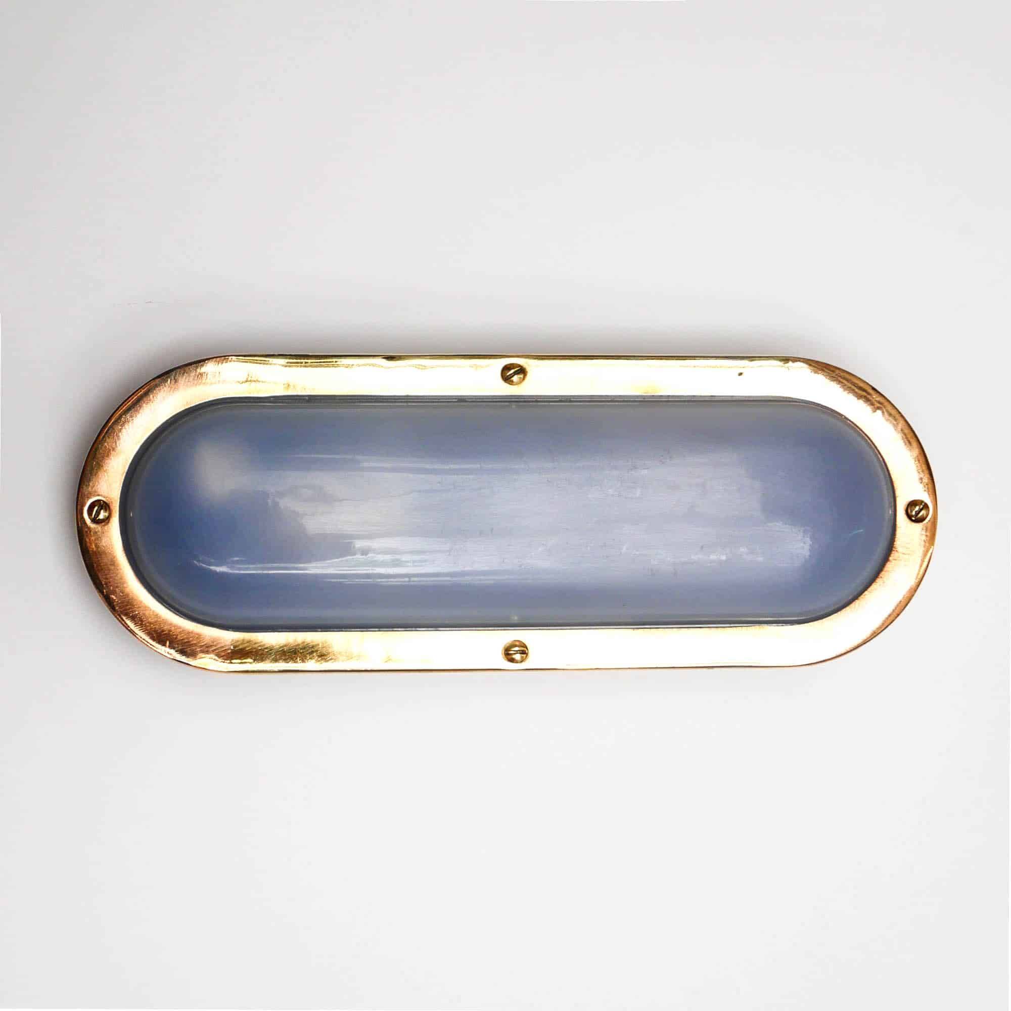 Old elongated barge wall light