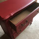 Vintage chest of drawers red bordeaux