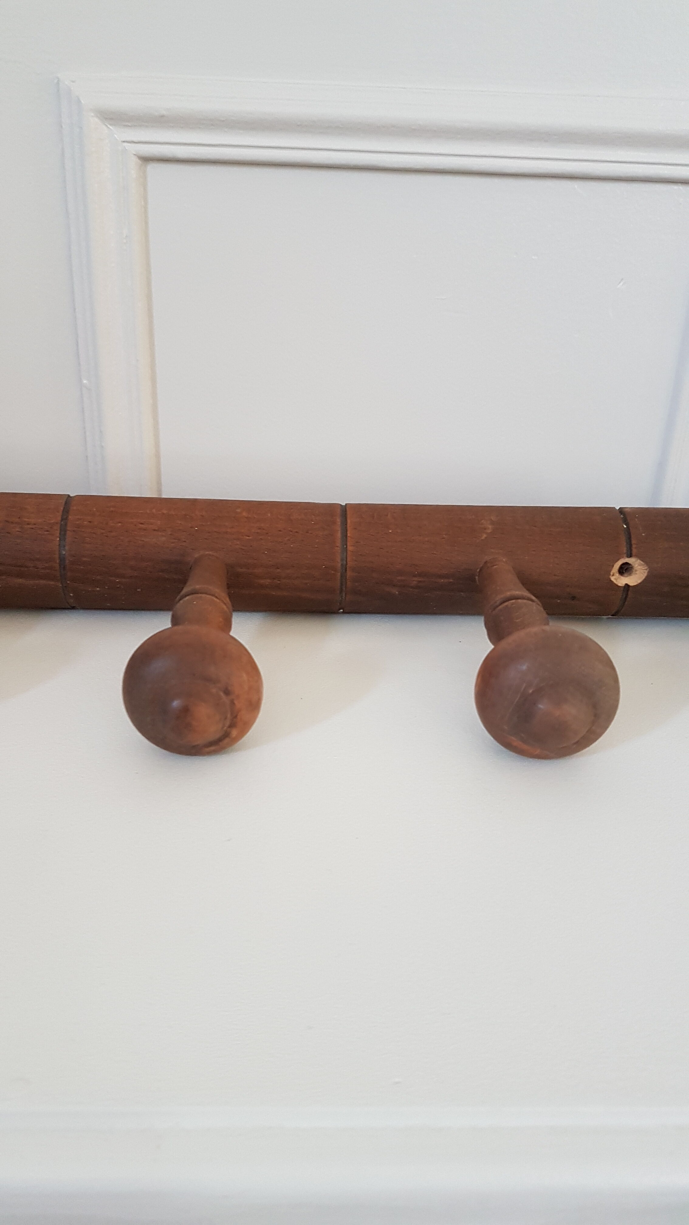 Wooden wall hook