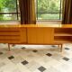 Sideboard in cherrywood with sliding doors from Wilhelm Renz, Germany 1960s