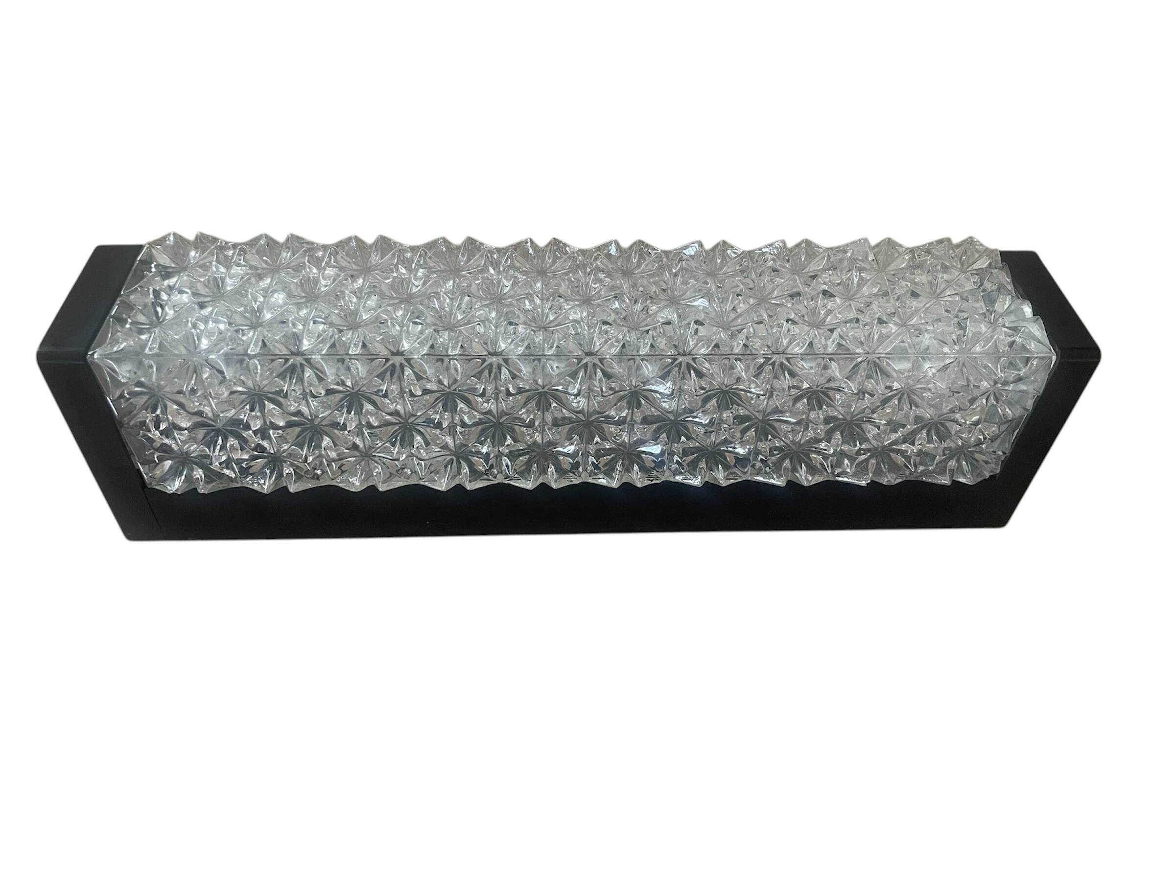 Vintage Erco glass and Bakelite wall light