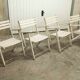 Garden furniture table and 4 armchairs 60's in its juice