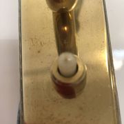 Wall lamp with reflector in rigitulle (perforated metal) from the 50s