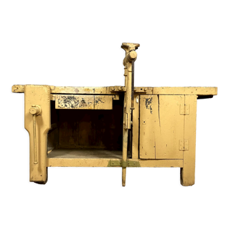 Workbench in lacquered oak nineteenth century