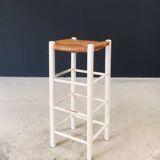 Rustic Handcrafted High Stools, France, 1940s, Set of 5