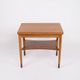 Folding table - Teak & Beech - Brass fittings - Børge Mogensen - Søborg Furniture Factory - 1950s