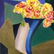 Odile trampont (1942). fleurs,2014.acrylique sur papier